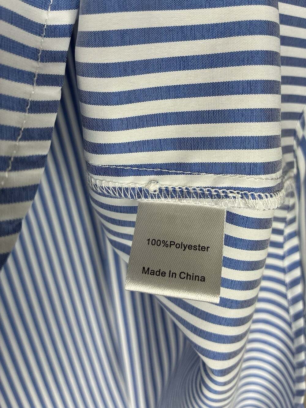 Tuckernuck Blue and White Stripe Teagan Popover Top Size Large - Picture 7 of 9